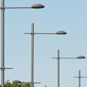 console pour lampadaire urbain en aluminium