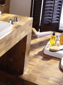 mosaïque d'intérieur / de salle de bain / de sol / en bois