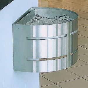 cendrier mural / en acier / en inox / pour extérieur