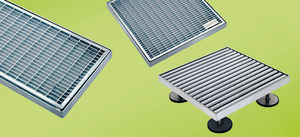 grille de drainage en métal