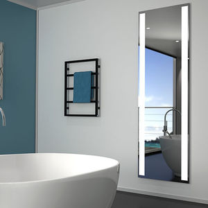 miroir de salle de bain mural / lumineux (LED) / contemporain / carré