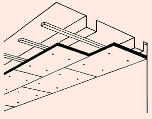 faux-plafond en plâtre