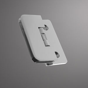charnière pour porte en verre / de douche / en métal / avec un système de vis auto-centrage