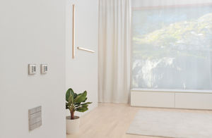 applique murale contemporaine / en bois / à LED / linéaire