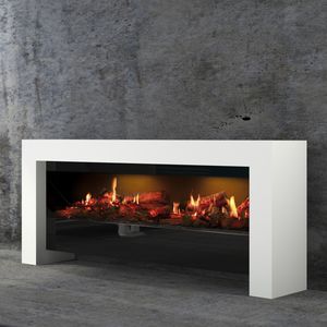 cheminée électrique / contemporaine / à foyer ouvert / à poser