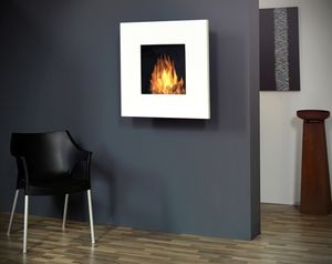 cheminée au bioéthanol / contemporaine / à foyer ouvert / murale
