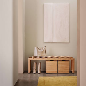 boîte de rangement en chêne