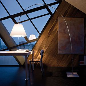 lampe sur pied / contemporaine / en aluminium / en polycarbonate