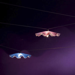 éclairage sur câble à LED / halogène / autres formes / en verre