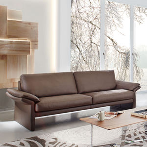 canapé d'angle / contemporain / en tissu / en cuir