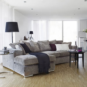 canapé d'angle / contemporain / en tissu / 3 places