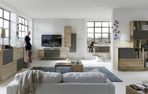 ensemble TV mural contemporain