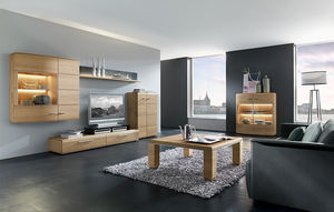 ensemble TV mural contemporain
