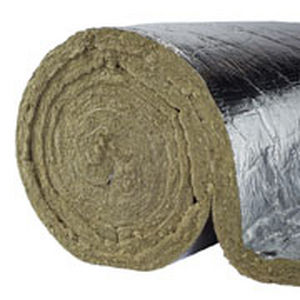 isolant thermique / en laine de roche / pour CVC / en rouleau