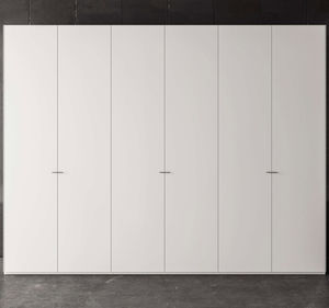 armoire contemporaine / en bois laqué / à porte battante