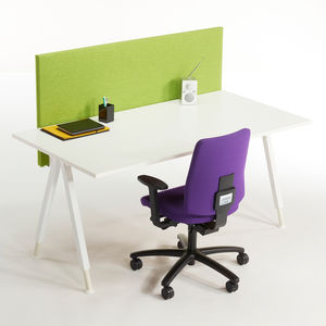 séparateur de bureau au sol / sur bureau / en polyester / insonorisé