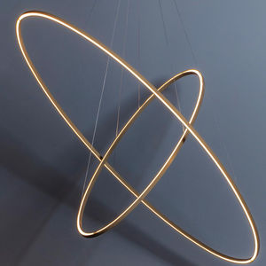 suspension / contemporaine / en aluminium extrudé / en opale