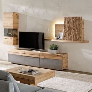 ensemble TV mural contemporain 1