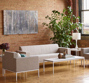 canapé contemporain / en tissu / en cuir / professionnel