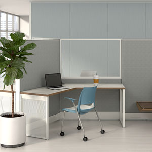 séparateur de bureau au sol / sur bureau / stratifié / en tissu
