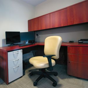 caisson de bureau stratifié / à 2 tiroirs / à 3 tiroirs / à roulettes