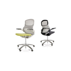 chaise de bureau contemporaine / à roulettes / piètement étoile / avec accoudoirs