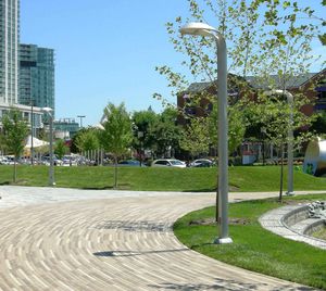 lampadaire urbain / contemporain / en métal / à LED