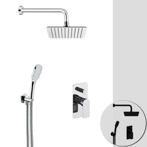 Set de douche mural - AI615ZL7720 - DANIEL RUBINETTERIE - à encastrer / contemporain / pour hôtel