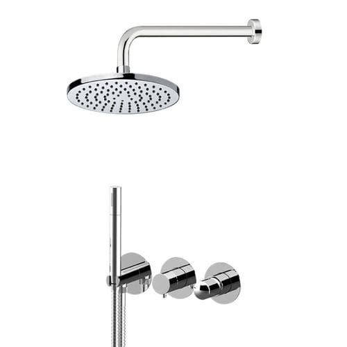 Set de douche mural - TG715ZOD2PL - DANIEL RUBINETTERIE - à encastrer / contemporain / pour hôtel