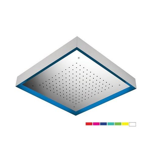 Pommeau de douche de plafond - Colortherapy - DANIEL RUBINETTERIE - au plafond / carré / avec pommeau avec chromothérapie