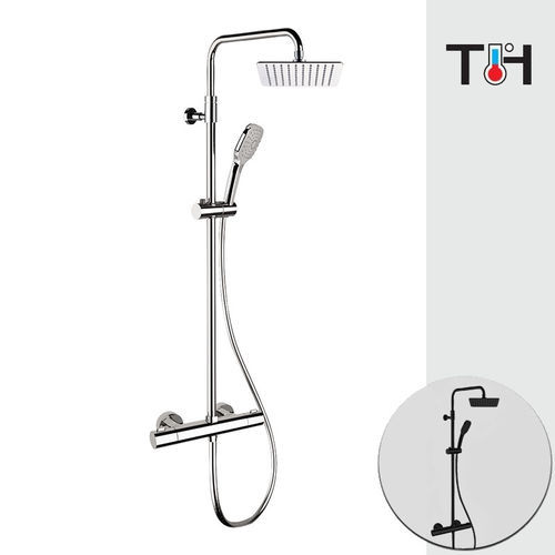 Colonne de douche thermostatique - XF636A3CP7720 - DANIEL RUBINETTERIE - professionnelle / en ABS / en inox