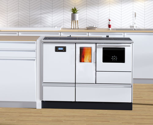 Poêle à granulés - ALFA TERM 20 PELLET - Alfa-Plam  a.d. - 10 kW - 20 kW / contemporain / en tôle