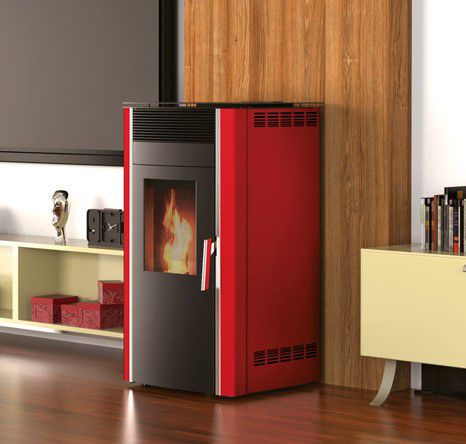 Poêle à granulés - LUCA S8 - Alfa-Plam  a.d. - 8 kW / contemporain / en métal
