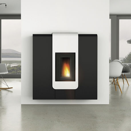 Poêle à granulés - XILA AIR 9  - Alfa-Plam  a.d. - 8 kW / contemporain / en acier