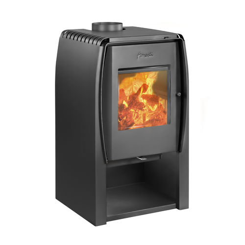 Poêle à bois - NORDIC 450 - AMESTI FIREPLACES - 13 kW / au sol / contemporain