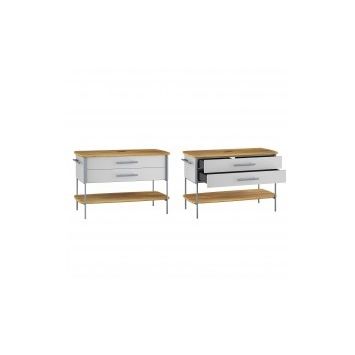 Meuble vasque à poser - OV-SU2S113-P35D01 - DEVO - en bois / contemporain / sans porte