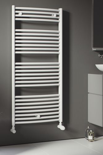 Sèche-serviettes à eau chaude - ZEUS - EUCOTHERM - classique / en métal / blanc