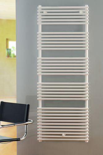 Sèche-serviettes à eau chaude - FONTANUS - EUCOTHERM - contemporain / en métal / blanc
