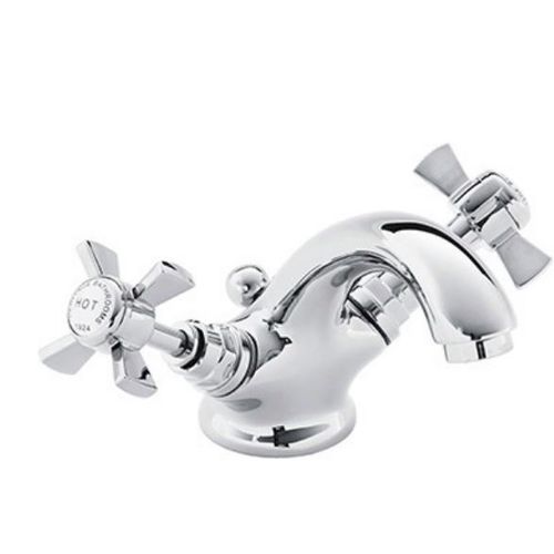 Mitigeur de vasque - TDCC04 - HERITAGE BATHROOMS - à poser / en métal chromé / 1 trou