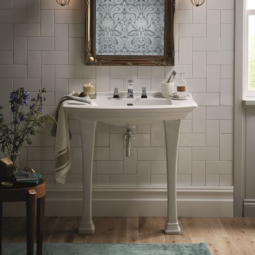 Vasque sur pied - PHPW46/461/463 & PHPW09L - HERITAGE BATHROOMS - en céramique / rectangulaire / de style