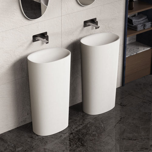 Vasque sur pied - 290232 SOLIDCLIFF PB-50 - IDEAVIT B.V - en Solid Surface / ovale / contemporaine