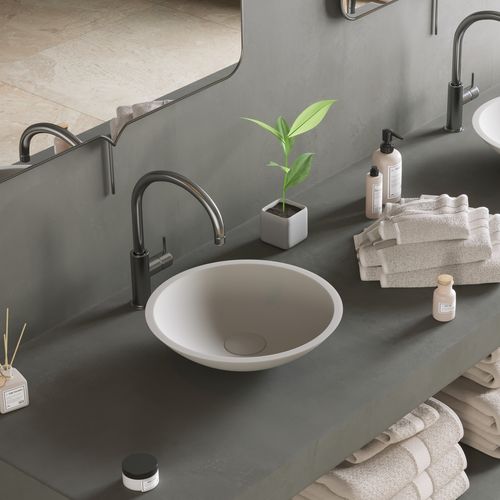 Vasque à poser - 278920 SOLIDFOX - IDEAVIT B.V - en Solid Surface / ronde / contemporaine