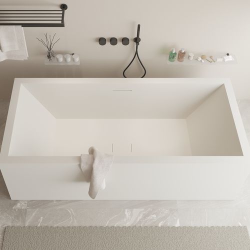 Baignoire en îlot - 277808 SOLIDVITAS - IDEAVIT B.V - à usage professionnel / en Solid Surface / blanche