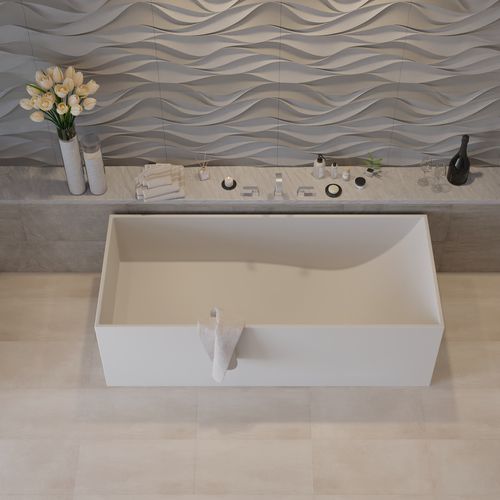 Baignoire à poser - 278922 SOLIDSTAR-170 - IDEAVIT B.V - à usage professionnel / en Solid Surface / blanche