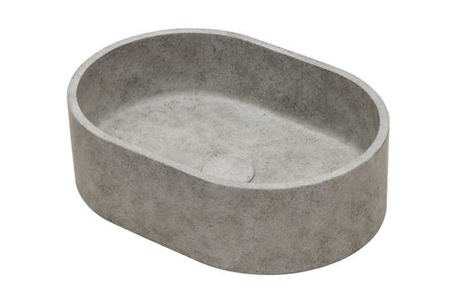 Vasque à poser - 290291-D1  IDEA.ROCK-D1 - IDEAVIT B.V - en béton / finition mat / ovale