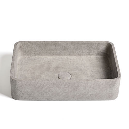 Vasque sur pied - 290306-D1 IDEA.GAIA-D1 - IDEAVIT B.V - en béton / rectangulaire / sans trou