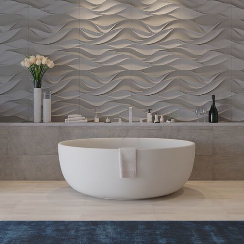 Baignoire ronde - 278613 SOLIDROUND - IDEAVIT B.V - en îlot / en Solid Surface / contemporaine