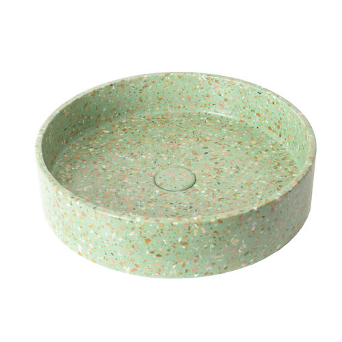 Vasque sur pied - 290338-E12  IDEA.SMART-E12 - IDEAVIT B.V - en terrazzo / ronde / sans trou