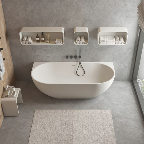 Baignoire ovale - 290352 Solidnova - IDEAVIT B.V - à poser / pour habitat / à usage professionnel
