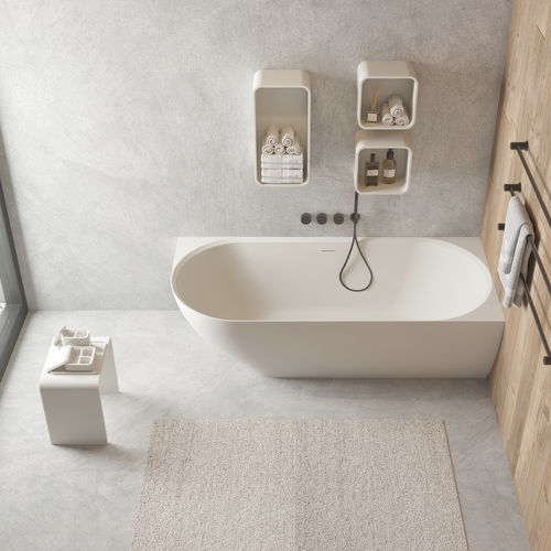 Baignoire ovale - Solidnova-CR - IDEAVIT B.V - près du mur / pour habitat / à usage professionnel
